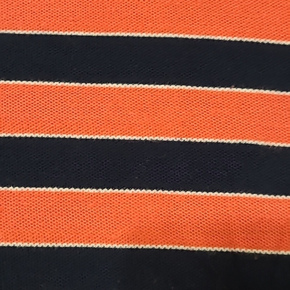 St. John's Bay Striped Polo Shirt in Navy and Orange size XXL - Picture 4 of 7